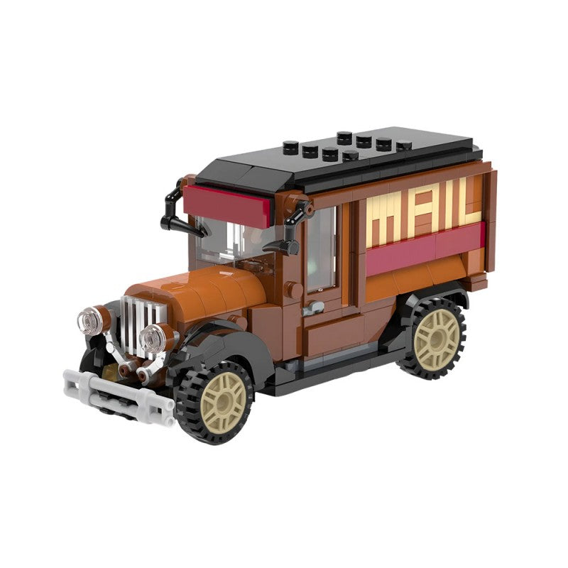352PCS Mail Truck MOC Building Block Bricks |MocPixel