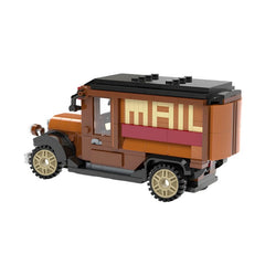 352PCS Mail Truck MOC Building Block Bricks |MocPixel