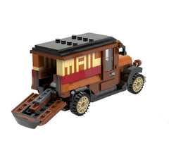 352PCS Mail Truck MOC Building Block Bricks |MocPixel
