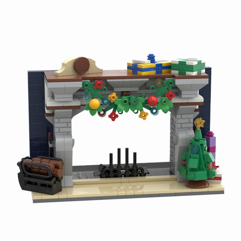 499PCS Fireplace Smartphone Holder MOC Building Block Bricks |MocPixel