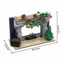 499PCS Fireplace Smartphone Holder MOC Building Block Bricks |MocPixel