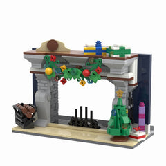 499PCS Fireplace Smartphone Holder MOC Building Block Bricks |MocPixel