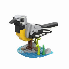 160PCS Grey Wagtail MOC Building Block Bricks |MocPixel