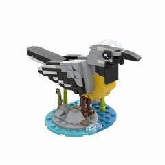 160PCS Grey Wagtail MOC Building Block Bricks |MocPixel