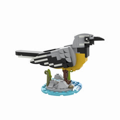 160PCS Grey Wagtail MOC Building Block Bricks |MocPixel