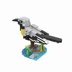 160PCS Grey Wagtail MOC Building Block Bricks |MocPixel