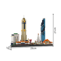 880PCS Bangkok Skyline MOC Building Block Bricks |MocPixel