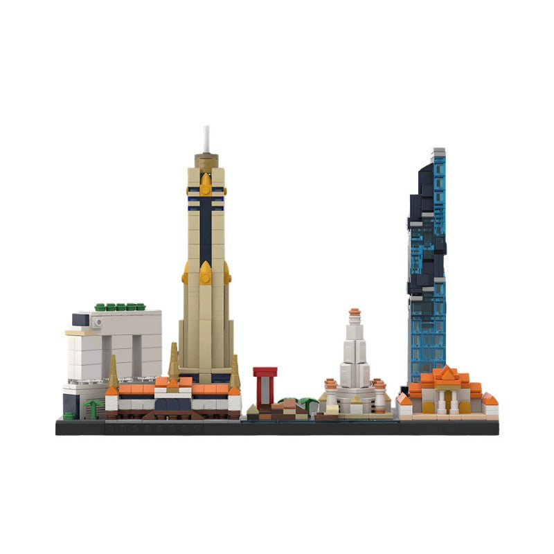 880PCS Bangkok Skyline MOC Building Block Bricks |MocPixel