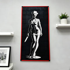 2615PCS Art Relief Of A Female Horror Character MOC Building Block Bricks |MocPixel