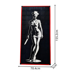 2615PCS Art Relief Of A Female Horror Character MOC Building Block Bricks |MocPixel