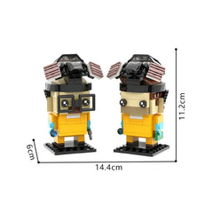 240PCS Brearking Bad Brickheadz Collection - Walter White & Jesse Pinkman MOC Building Block Bricks |MocPixel