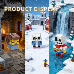 375PCS 
Frisk, Sans & Papyrus Brickheadz-Tale MOC Building Block Bricks |MocPixel
