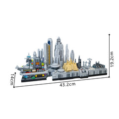 1724PCS Coruscan Architecture Skyline MOC Building Block Bricks |MocPixel
