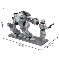 727PCS Miniland Dioramas - 7 Robot Cop (1987) MOC Building Block Bricks |MocPixel