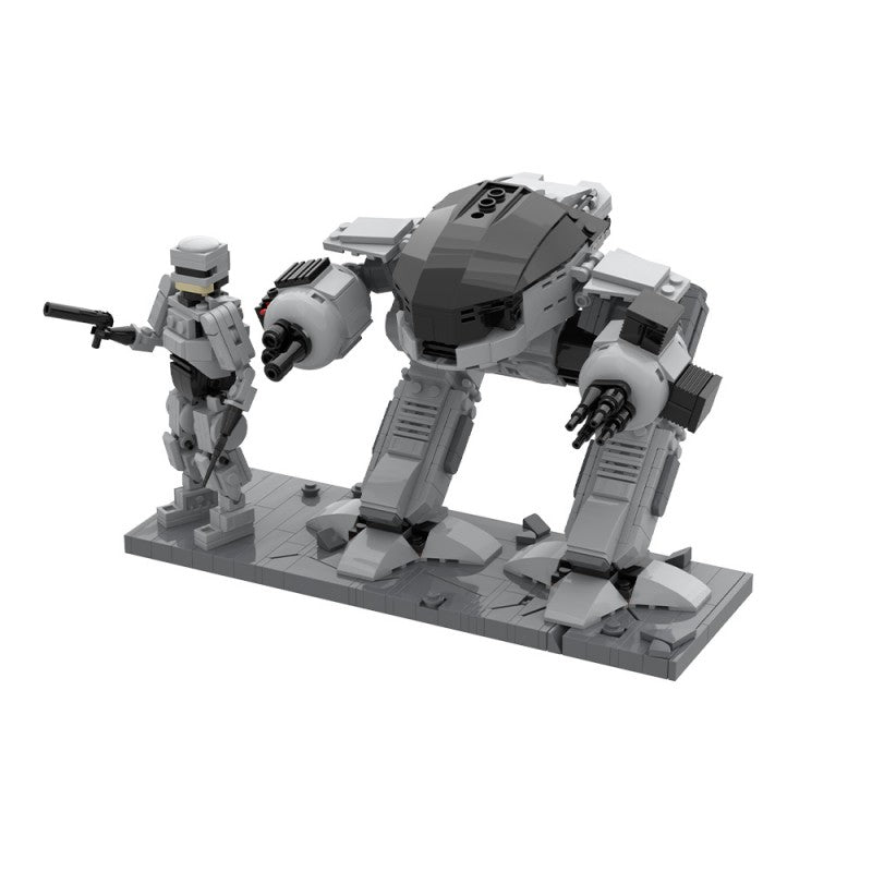 727PCS Miniland Dioramas - 7 Robot Cop (1987) MOC Building Block Bricks |MocPixel