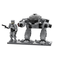 727PCS Miniland Dioramas - 7 Robot Cop (1987) MOC Building Block Bricks |MocPixel