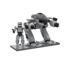 727PCS Miniland Dioramas - 7 Robot Cop (1987) MOC Building Block Bricks |MocPixel