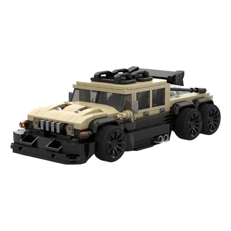 570PCS 2009 Am General Humvee Custom 6X6 MOC Building Block Bricks |MocPixel