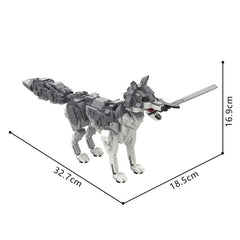 508PCS Dark Souls-Great Grey Wolf Sif MOC Building Block Bricks |MocPixel