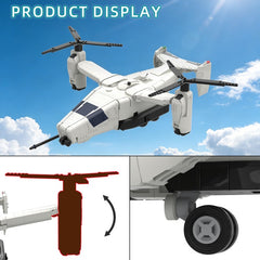 2957PCS Futuristic Mulitrole Aerial Vehicle - Fmav Concept MOC Building Block Bricks |MocPixel