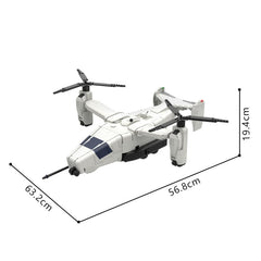 2957PCS Futuristic Mulitrole Aerial Vehicle - Fmav Concept MOC Building Block Bricks |MocPixel