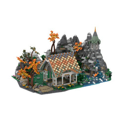 2346PCS Rivendell Mountain Pasture With Stables MOC Building Block Bricks |MocPixel