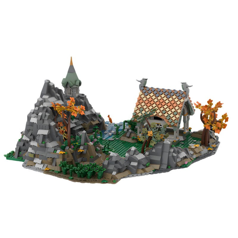 2346PCS Rivendell Mountain Pasture With Stables MOC Building Block Bricks |MocPixel