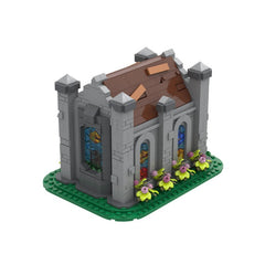 968PCS Small Medieval Chapel MOC Building Block Bricks |MocPixel