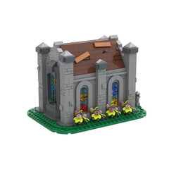 968PCS Small Medieval Chapel MOC Building Block Bricks |MocPixel