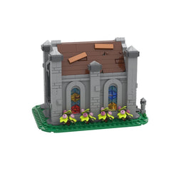 968PCS Small Medieval Chapel MOC Building Block Bricks |MocPixel