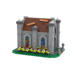 968PCS Small Medieval Chapel MOC Building Block Bricks |MocPixel