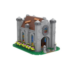 968PCS Small Medieval Chapel MOC Building Block Bricks |MocPixel