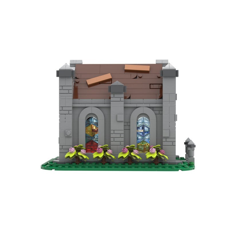 968PCS Small Medieval Chapel MOC Building Block Bricks |MocPixel