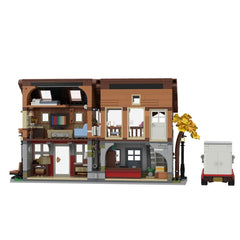 1339PCS The Red Postal Street MOC Building Block Bricks |MocPixel