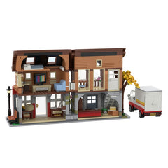 1339PCS The Red Postal Street MOC Building Block Bricks |MocPixel