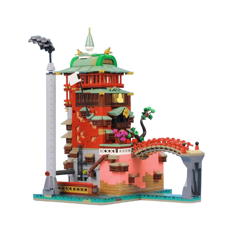 1810PCS Bathhouse MOC Building Block Bricks |MocPixel