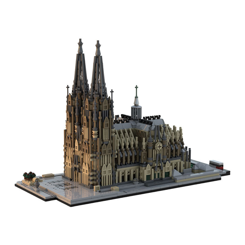 2074PCS Cologne Cathedral 1:800 MOC Building Block Bricks |MocPixel