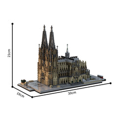 2074PCS Cologne Cathedral 1:800 MOC Building Block Bricks |MocPixel