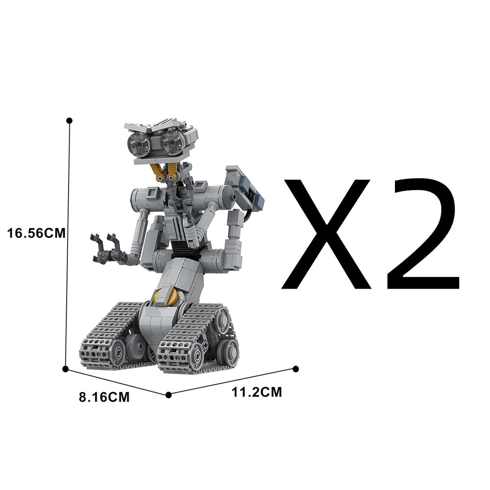 313PCS Johnny 5/ Thunderbolt 5 from Movie Short Curcuits MOC Building Block Bricks |MocPixel 313PCS Johnny 5/ Thunderbolt 5 from Movie Short Curcuits MOC Building Block Bricks |MocPixel - 2 Sets Lego Block Sets Alternative