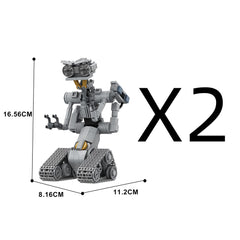 313PCS Johnny 5/ Thunderbolt 5 from Movie Short Curcuits MOC Building Block Bricks |MocPixel 313PCS Johnny 5/ Thunderbolt 5 from Movie Short Curcuits MOC Building Block Bricks |MocPixel - 2 Sets Lego Block Sets Alternative