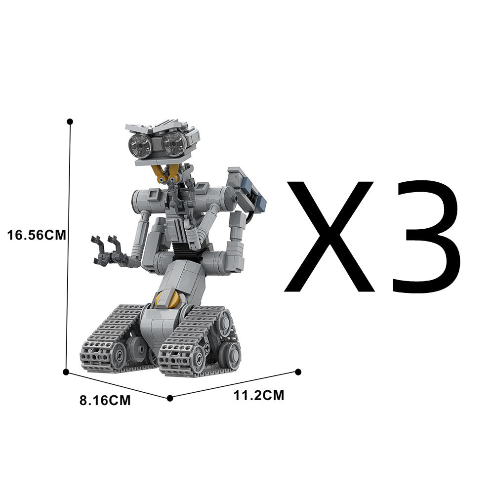 313PCS Johnny 5/ Thunderbolt 5 from Movie Short Curcuits MOC Building Block Bricks |MocPixel 313PCS Johnny 5/ Thunderbolt 5 from Movie Short Curcuits MOC Building Block Bricks |MocPixel - 3 Sets Lego Block Sets Alternative