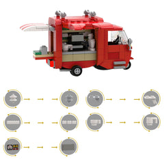 246PCS Tuk-Tuk Coffee MOC Building Block Bricks |MocPixel