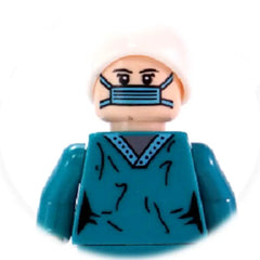 Mini Medical/Doctor Action Figure for Medical/Hospital Scene |MocPixel Mini Medical/Doctor Action Figure for Medical/Hospital Scene |MocPixel - Nurse Lego Block Sets Alternative