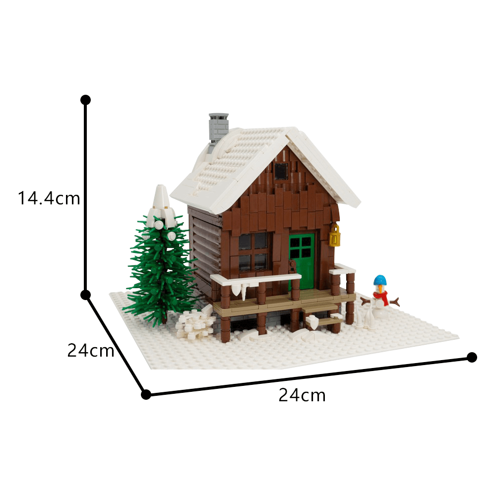 799PCS Snowy Winter Cabin MOC Building Block Bricks |MocPixel Chinese lego brands MOC-135641
