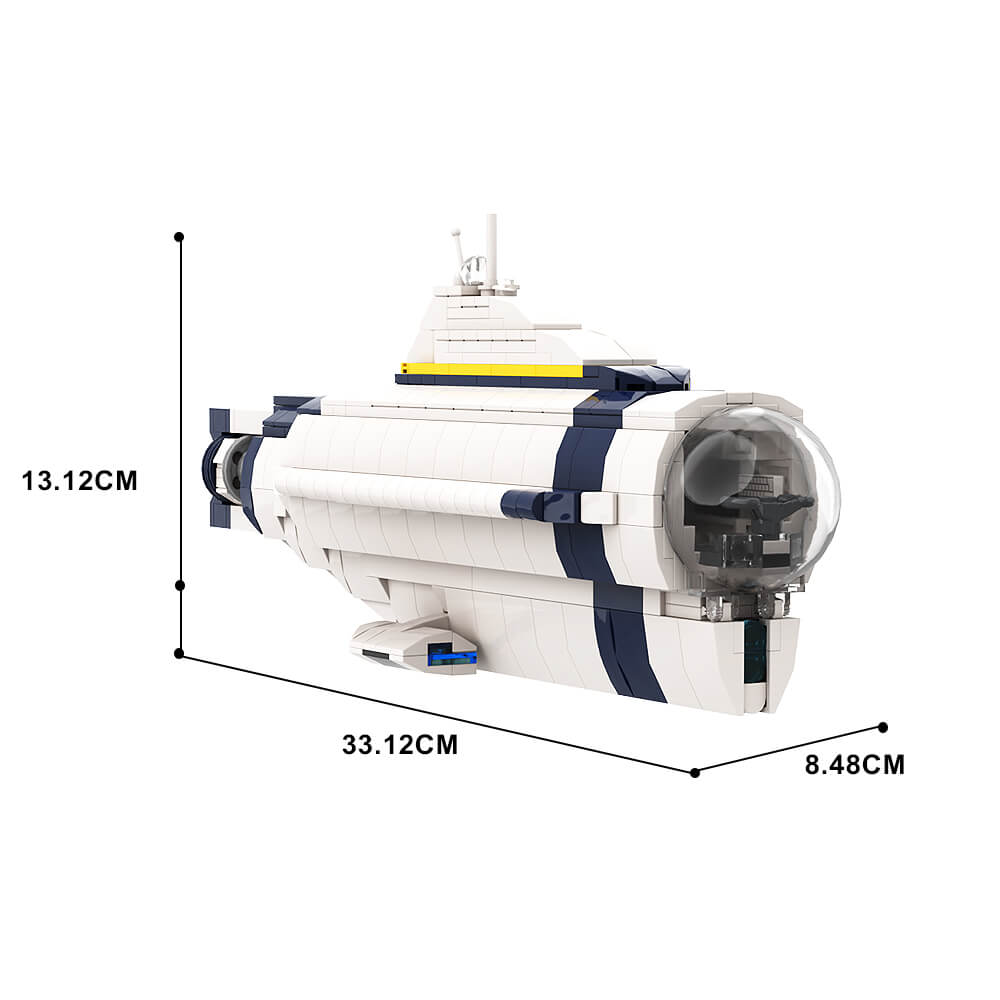 Seamoth Versatile One-person Submersible/ Cyclops Subnautica MOC Building Block Bricks |MocPixel Seamoth Versatile One-person Submersible/ Cyclops Subnautica MOC Building Block Bricks |MocPixel - Cyclops Lego Block Sets Alternative