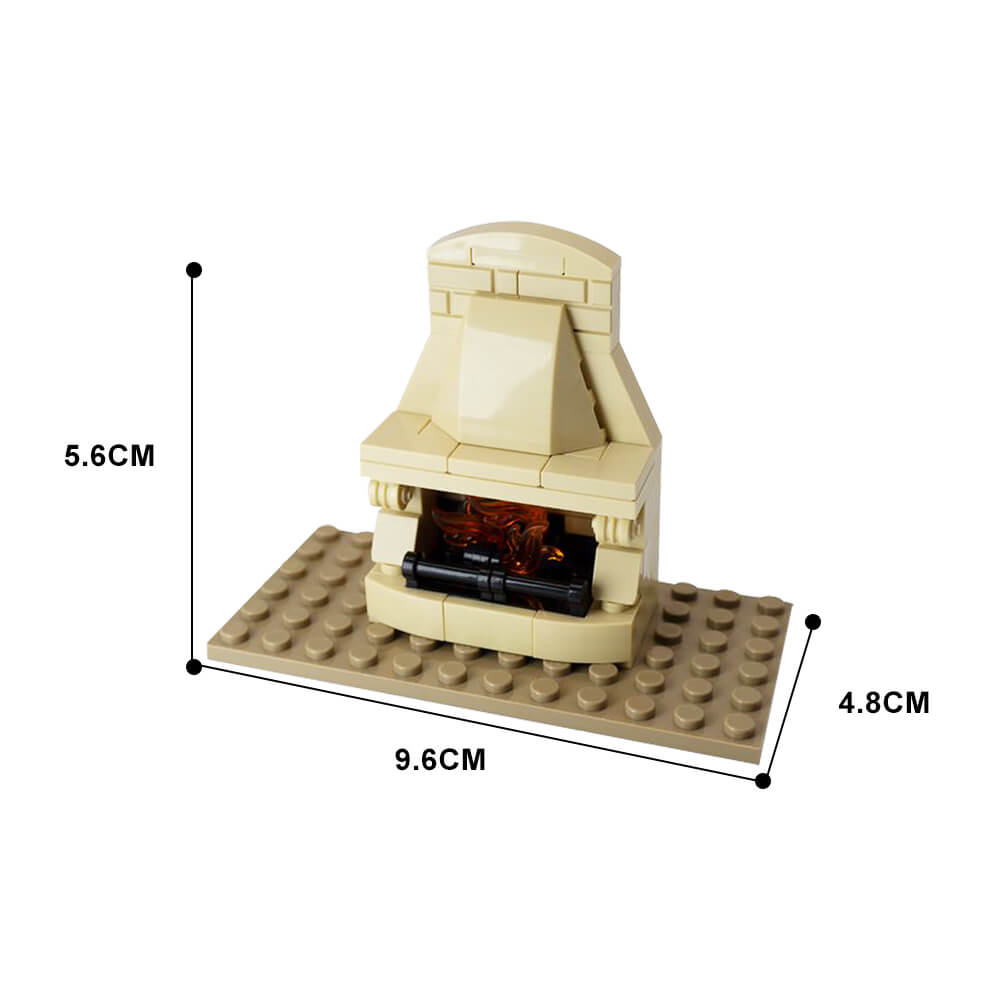 Fire Place - CHRISTMAS MOC Building Block Bricks |MocPixel Fire Place - CHRISTMAS MOC Building Block Bricks |MocPixel - Classical Lego Block Sets Alternative