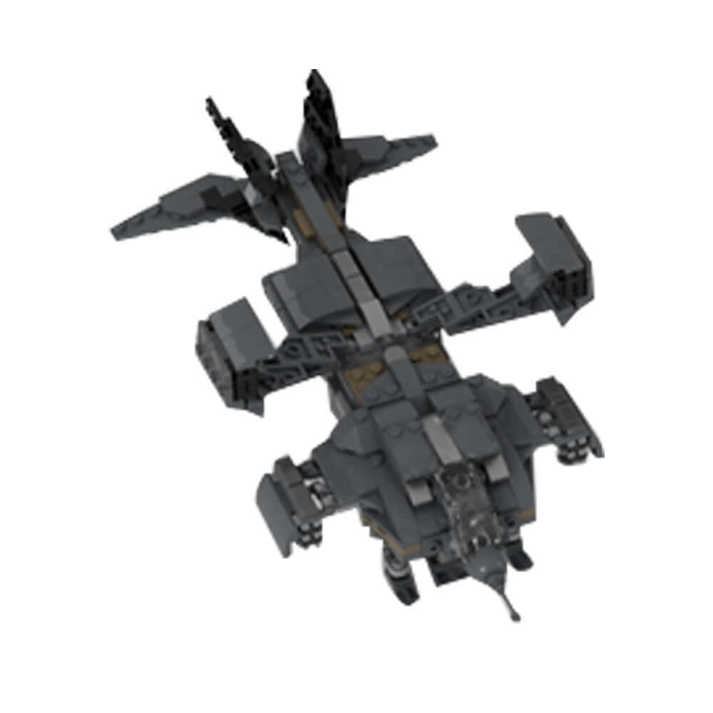 Micro Aliens Series PART I : UD-4L Dropship Flying/ Landing Type MOC Building Block Bricks |MocPixel Micro Aliens Series PART I : UD-4L Dropship Flying/ Landing Type MOC Building Block Bricks |MocPixel - Flying+Landing Type Lego Block Sets Alternative