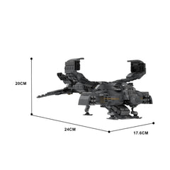 Micro Aliens Series PART I : UD-4L Dropship Flying/ Landing Type MOC Building Block Bricks |MocPixel Micro Aliens Series PART I : UD-4L Dropship Flying/ Landing Type MOC Building Block Bricks |MocPixel - Landing Type Lego Block Sets Alternative