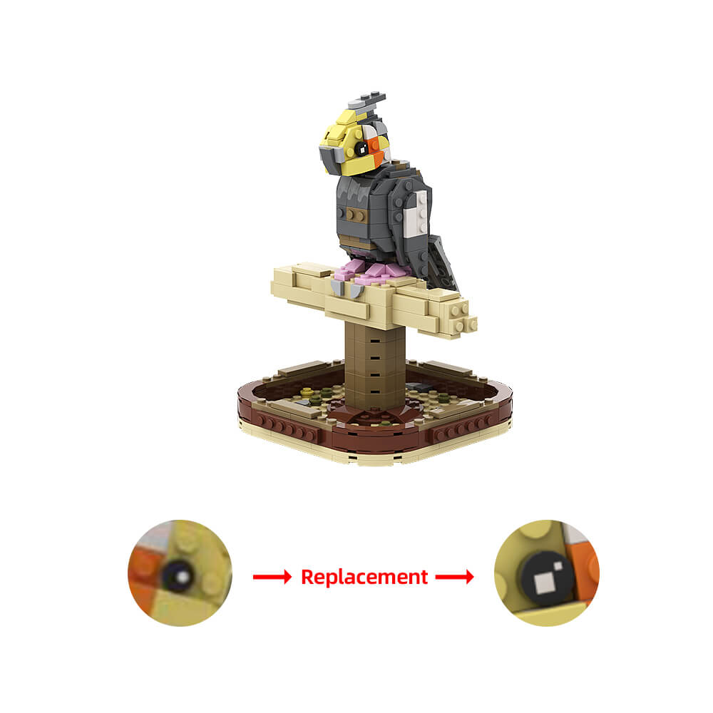Eastern Rosella Parrot & Cockatiel MOC Building Block Bricks |MocPixel Eastern Rosella Parrot & Cockatiel MOC Building Block Bricks |MocPixel - Eastern Rosella Lego Block Sets Alternative