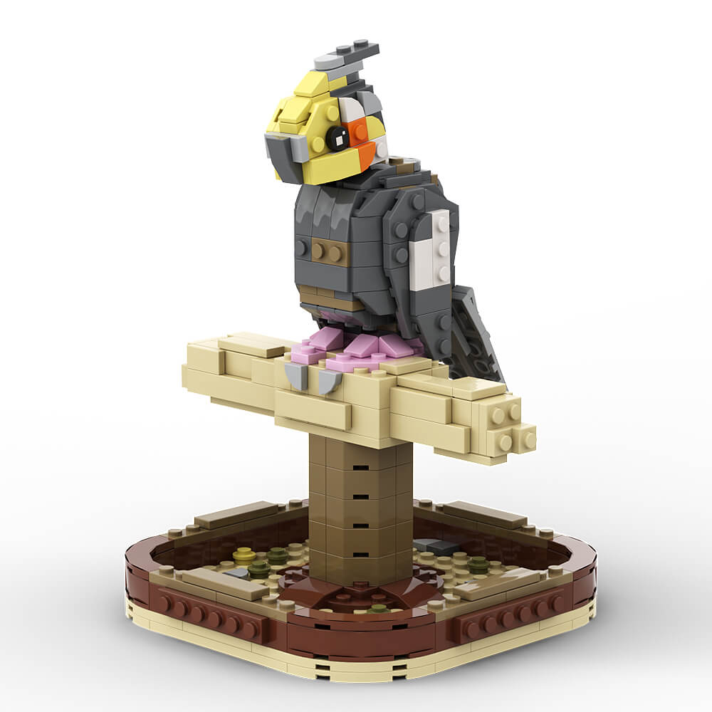 Eastern Rosella Parrot & Cockatiel MOC Building Block Bricks |MocPixel Eastern Rosella Parrot & Cockatiel MOC Building Block Bricks |MocPixel - Eastern Rosella Lego Block Sets Alternative